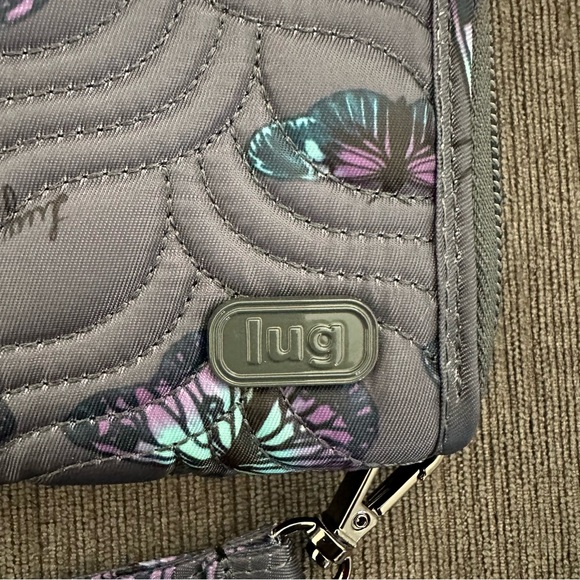 Lug Gray Butterfly Splits XL Wristlet Wallet - Picture 4 of 7